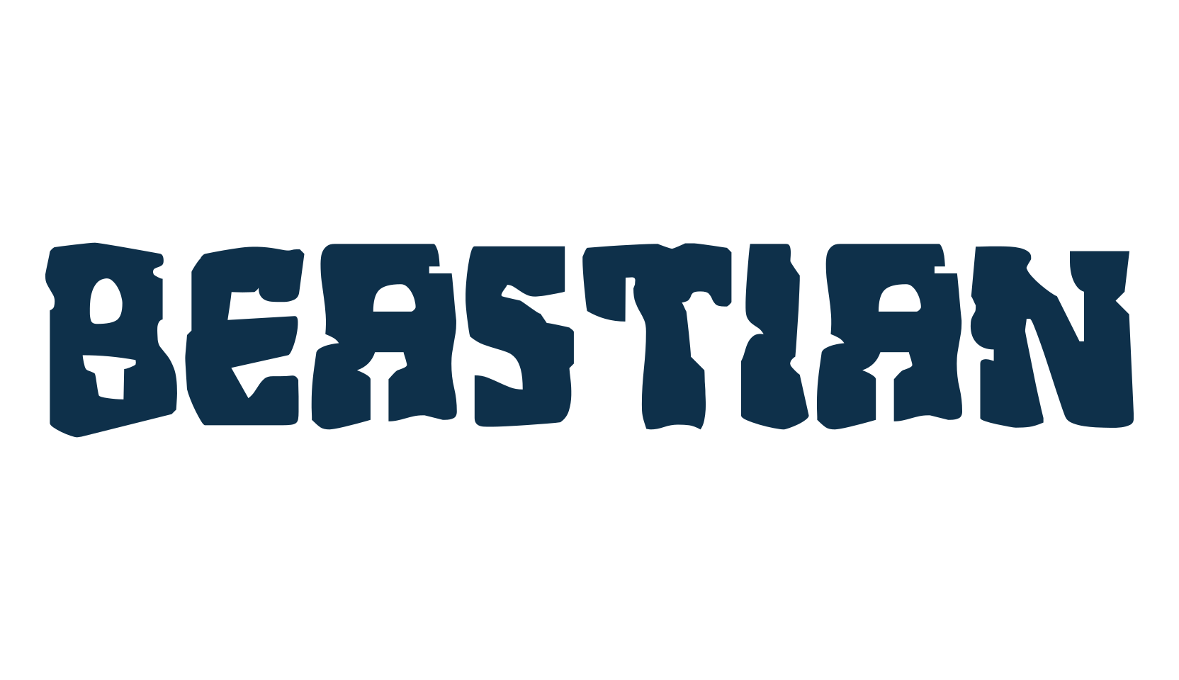Beastian, halloween font preview