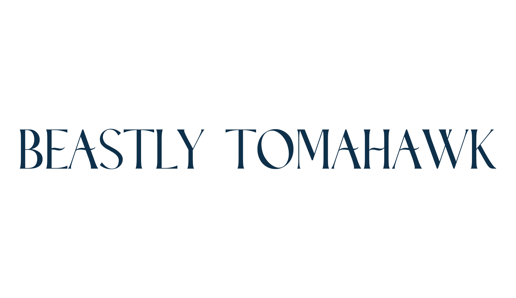 Beastly Tomahawk, basic serif font preview