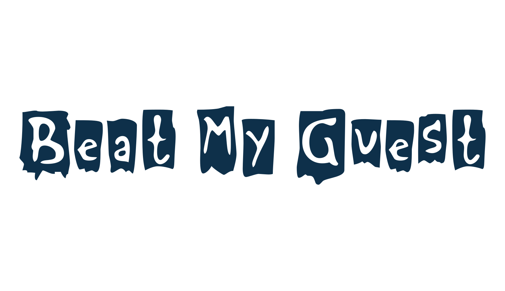 Beat My Guest, fancy decorative font preview
