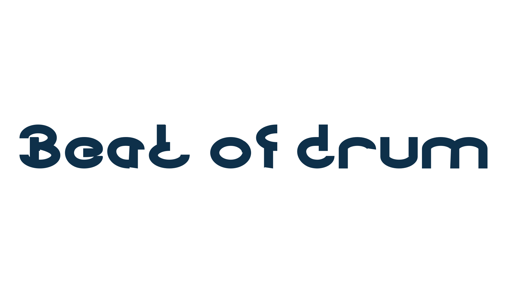 Beat of drum, fancy groovy decorative font preview