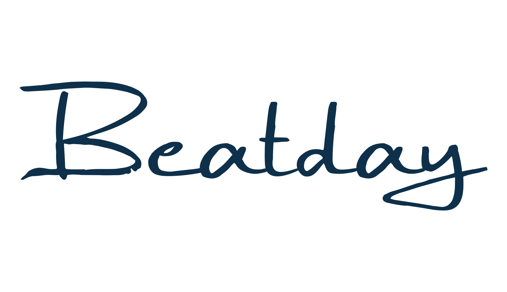 Beatday, script handwritten fancy decorative calligraphy font preview