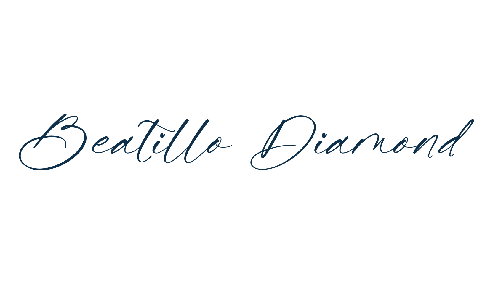 Beatillo Diamond, handwriting font preview