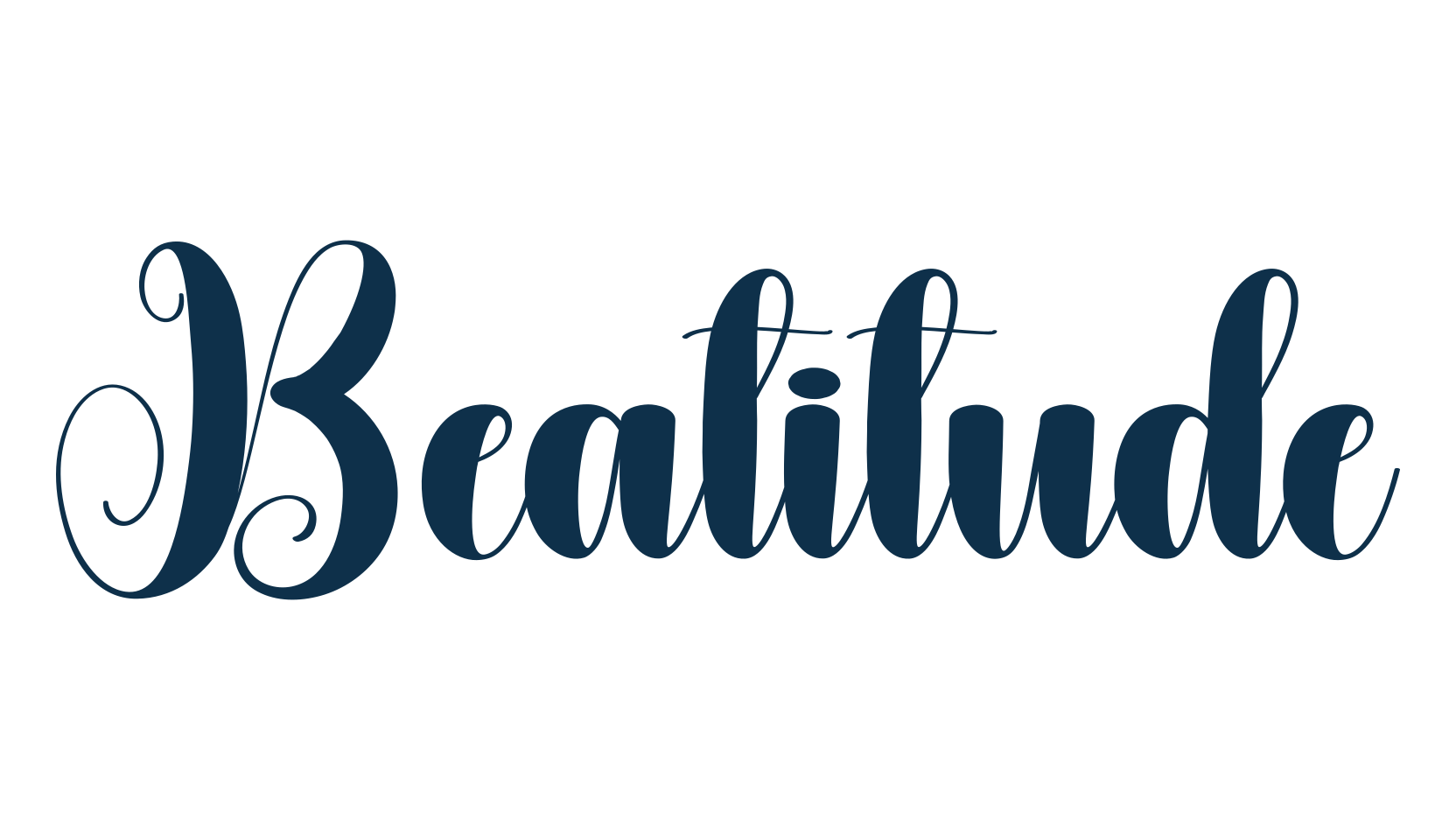 Beatitude, fancy various decorative script calligraphy font preview