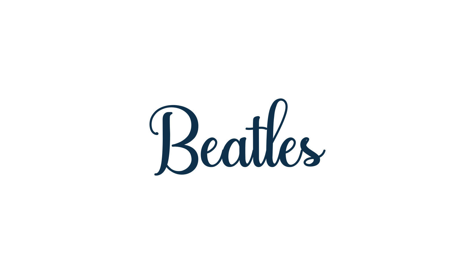 Beatles (beatles), script calligraphy fancy decorative font preview