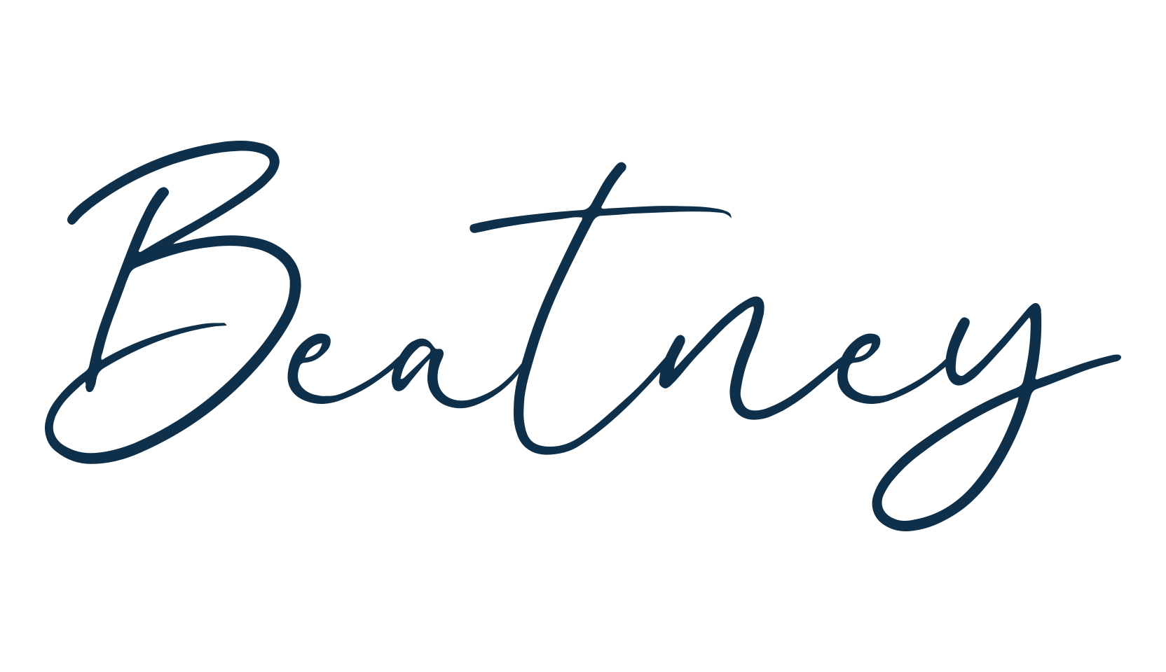 Beatney, handwriting font preview