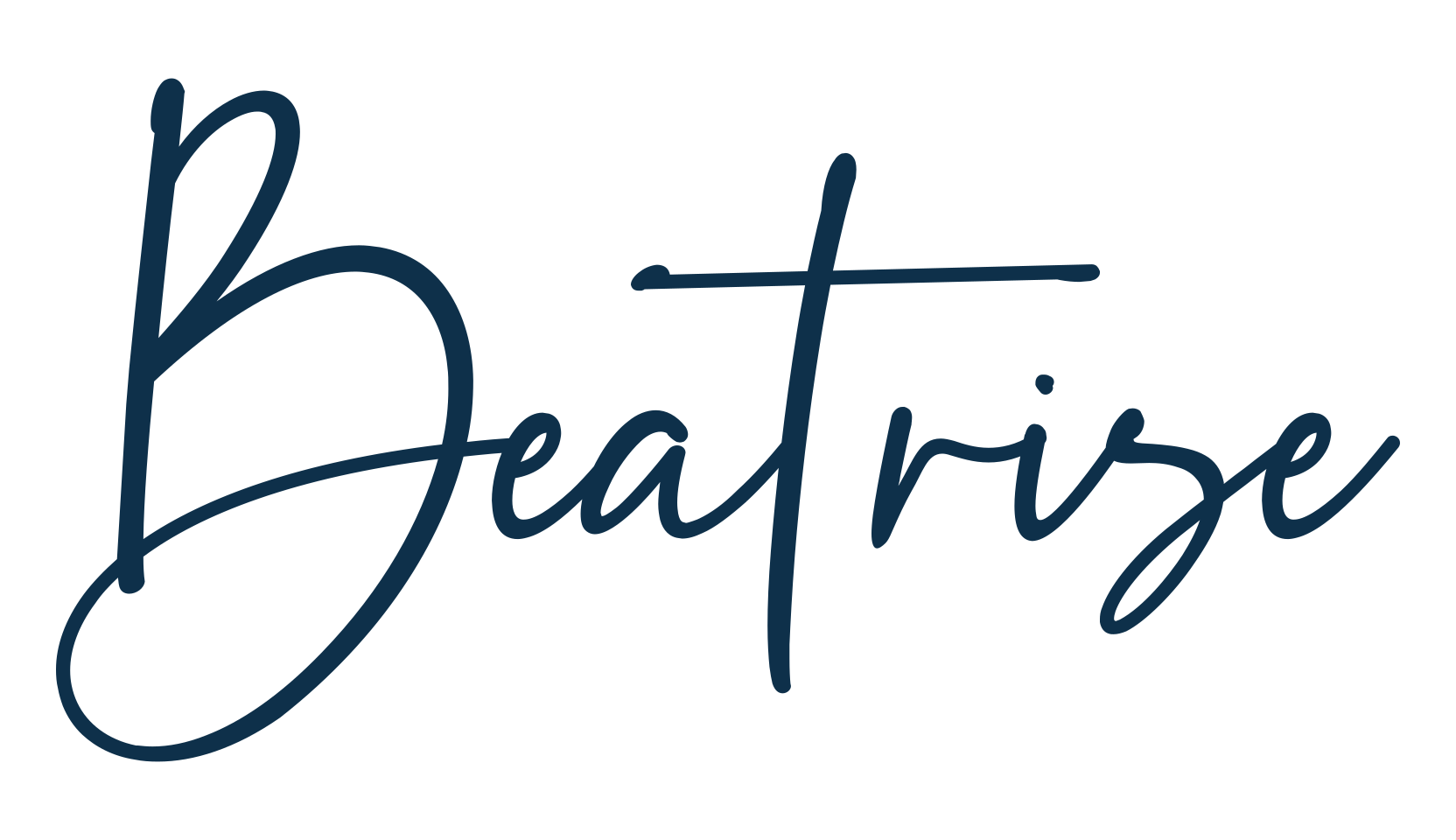 Beatrise, script handwritten fancy decorative calligraphy font preview