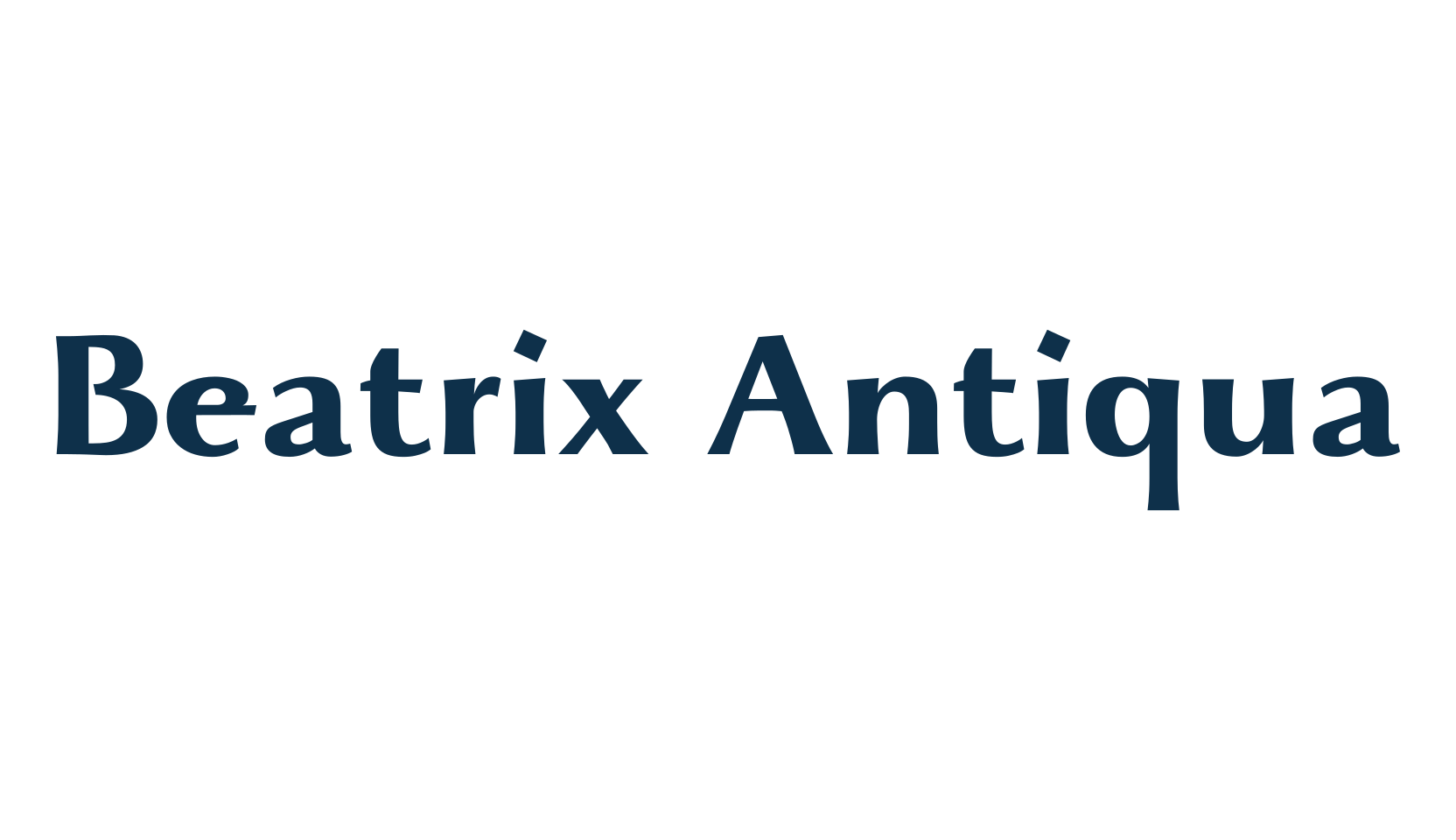 Beatrix Antiqua, basic sans serif font preview