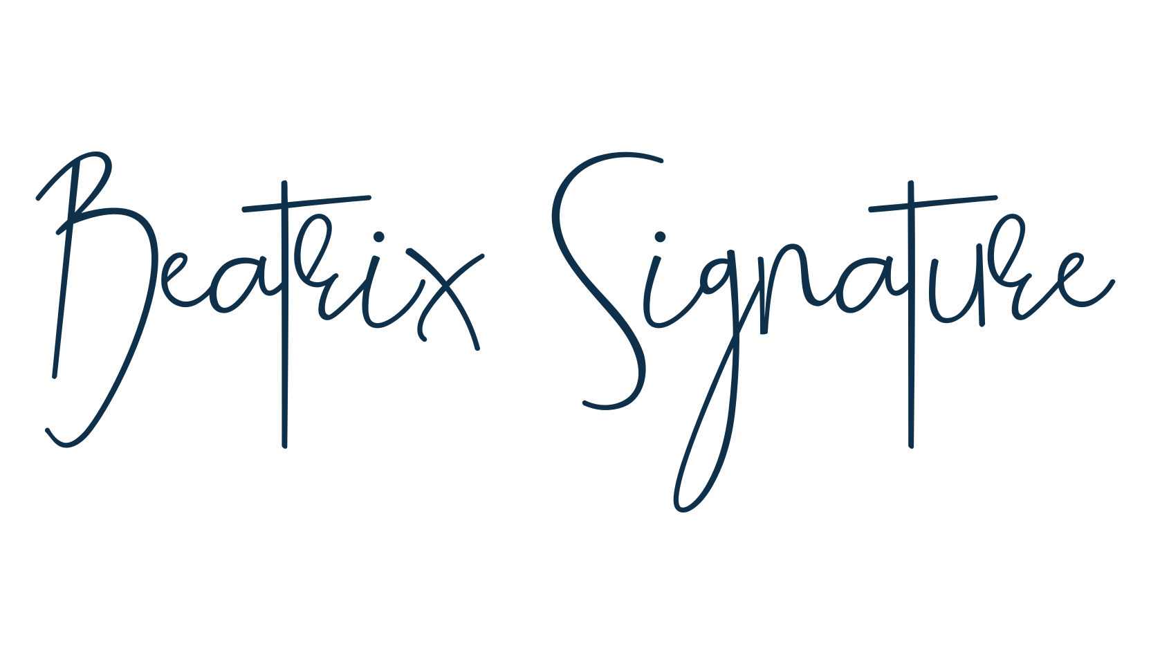 Beatrix Signature, handwriting font preview