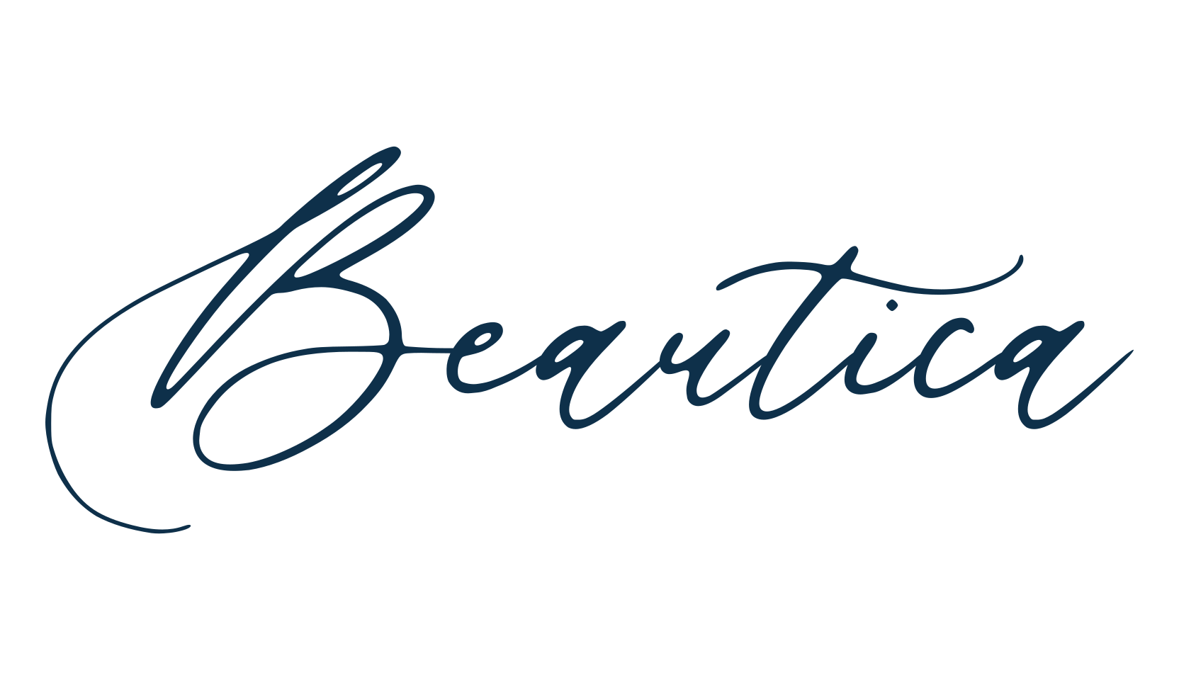Beautica, calligraphy font preview