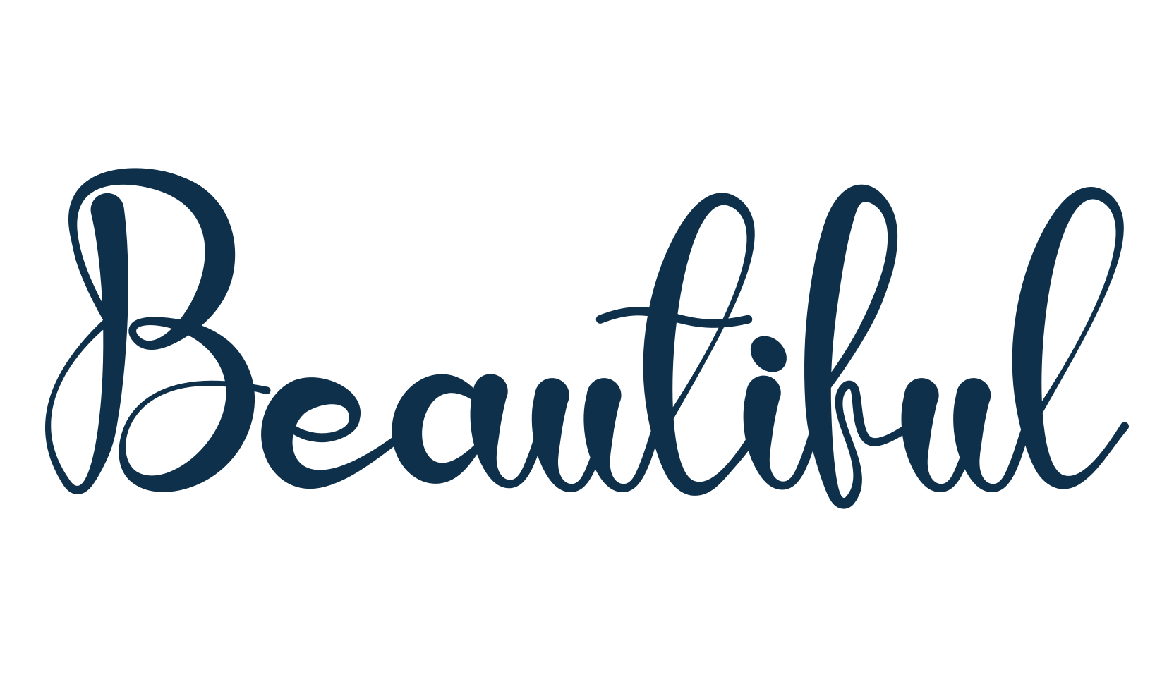 Beautiful (beautiful-9), various font preview