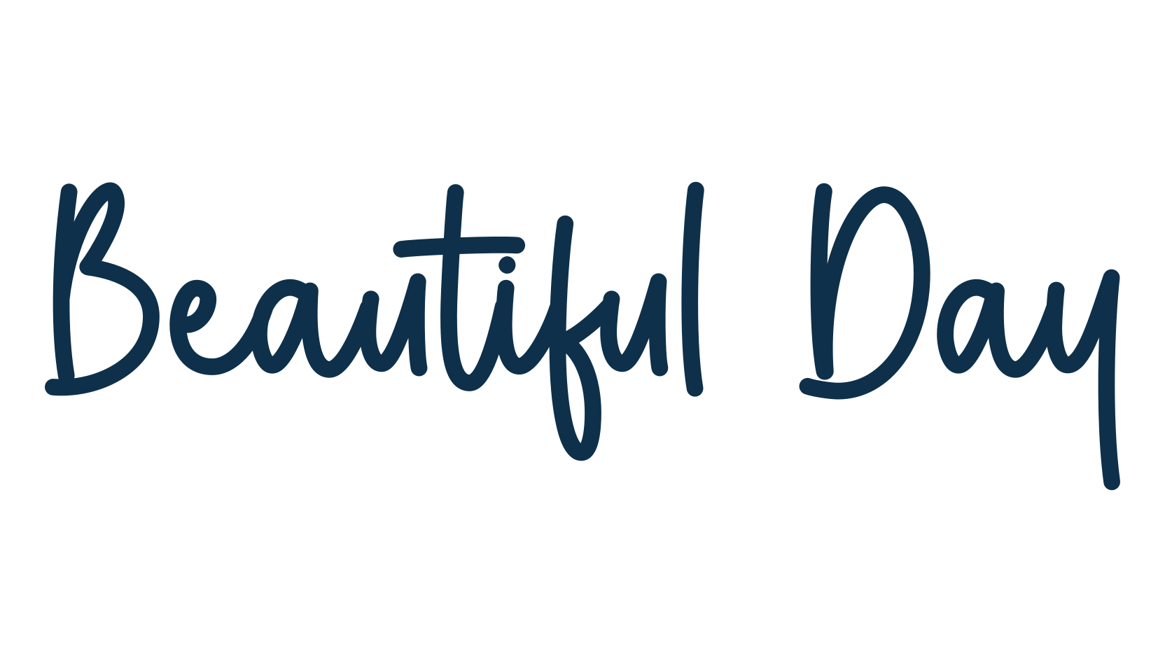 Beautiful Day (beautiful-day-2), script handwritten fancy decorative calligraphy font preview