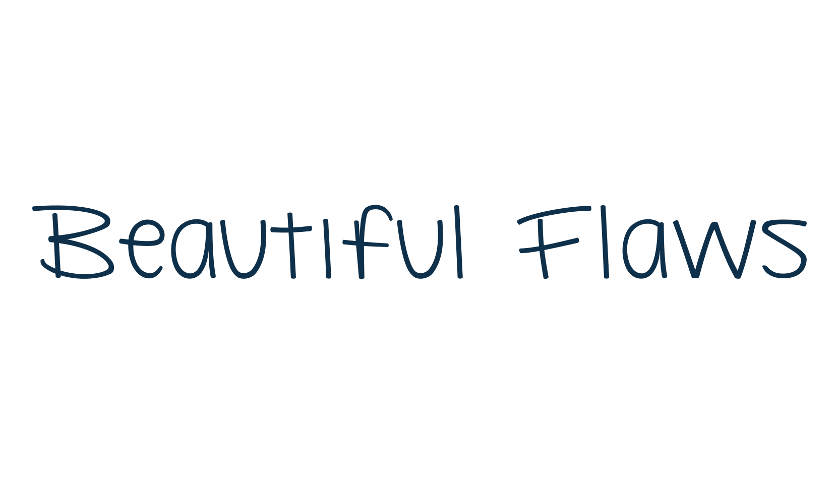 Beautiful Flaws, script handwritten fancy decorative calligraphy font preview
