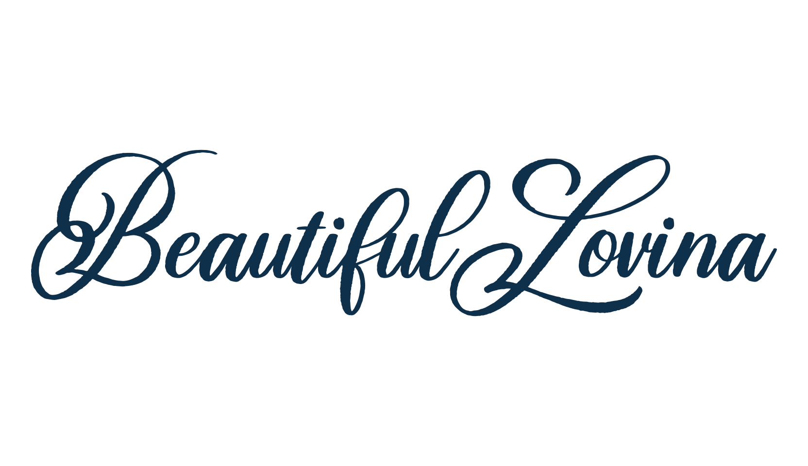 Beautiful Lovina, calligraphy font preview