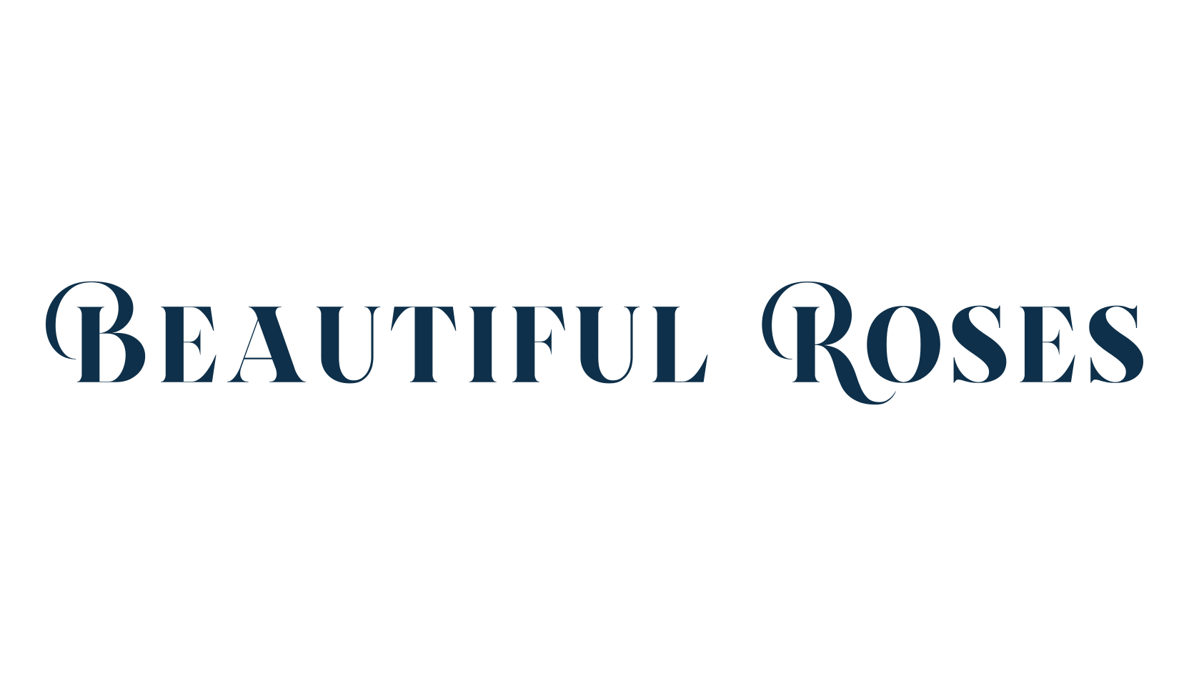 Beautiful Roses, retro font preview