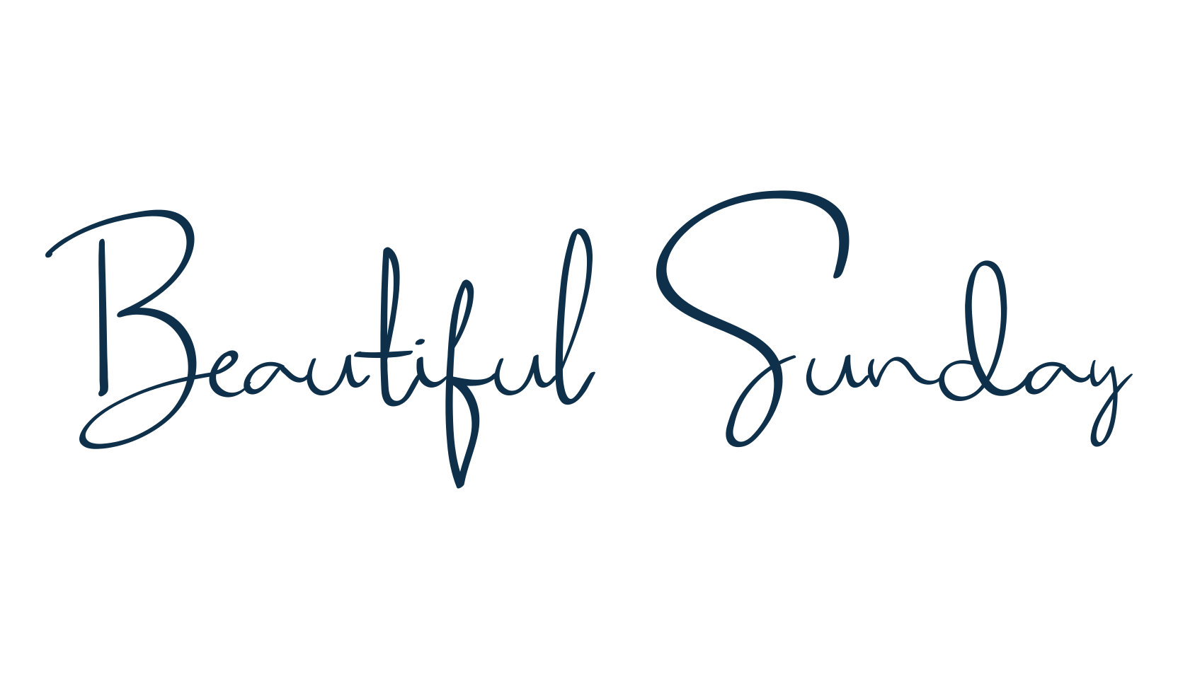Beautiful Sunday, script handwritten fancy decorative calligraphy font preview
