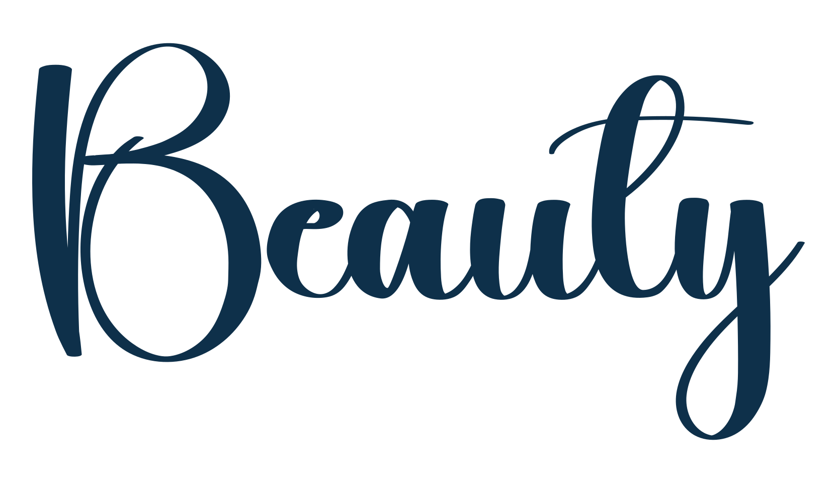 Beauty (beauty-11), fancy various decorative script calligraphy font preview