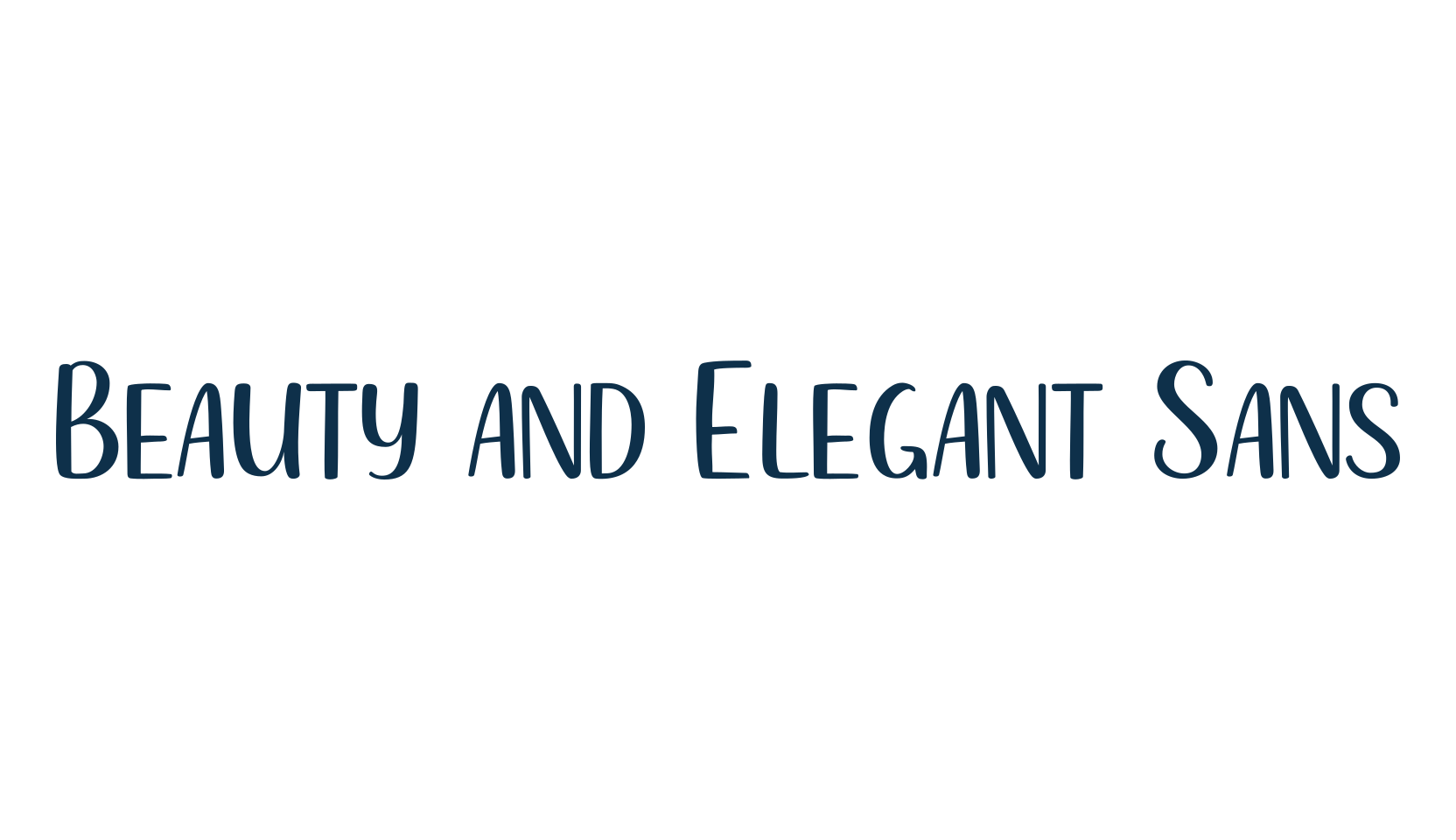 Beauty and Elegant Sans, display market font preview