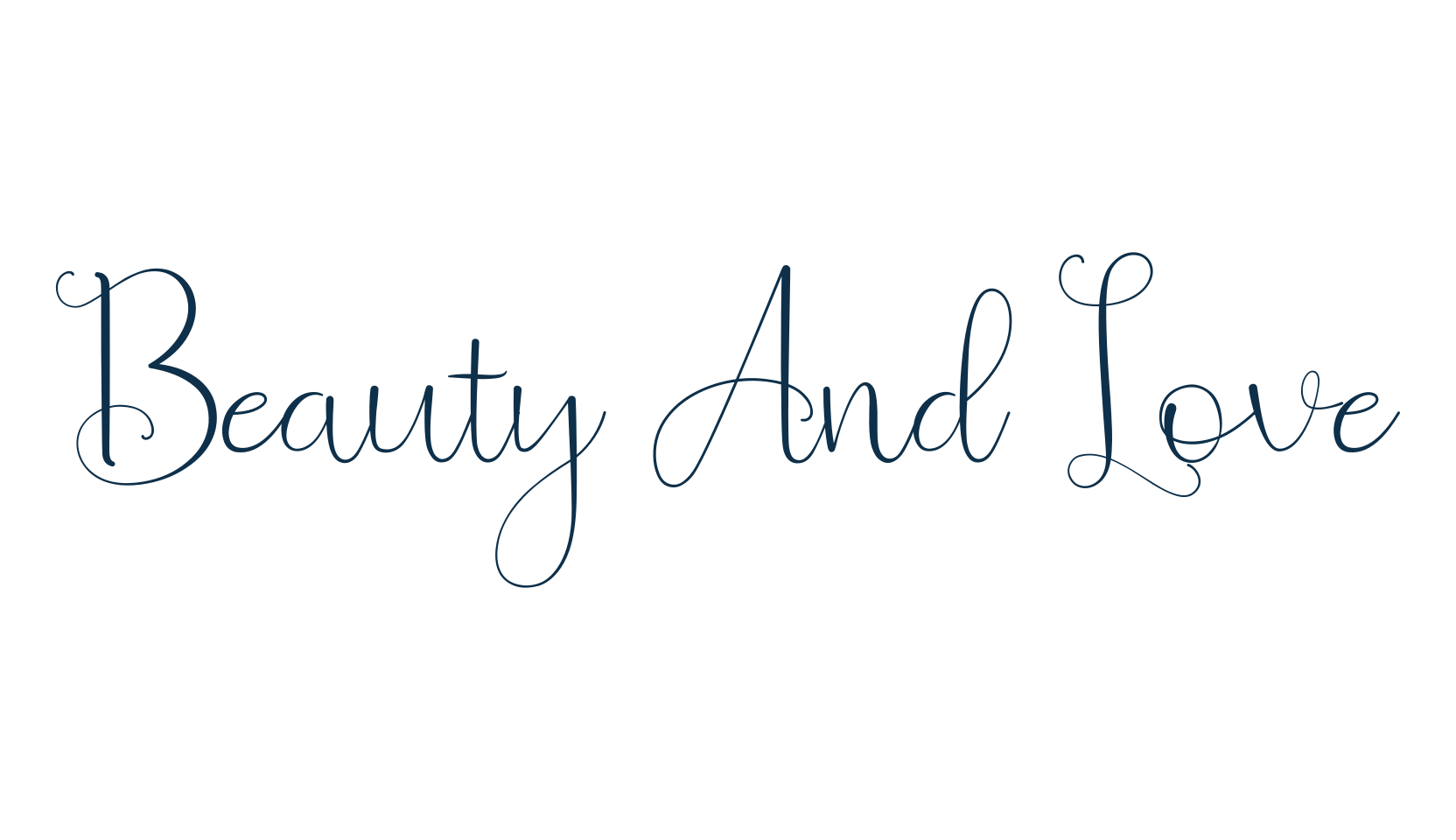 Beauty And Love, script calligraphy fancy decorative font preview