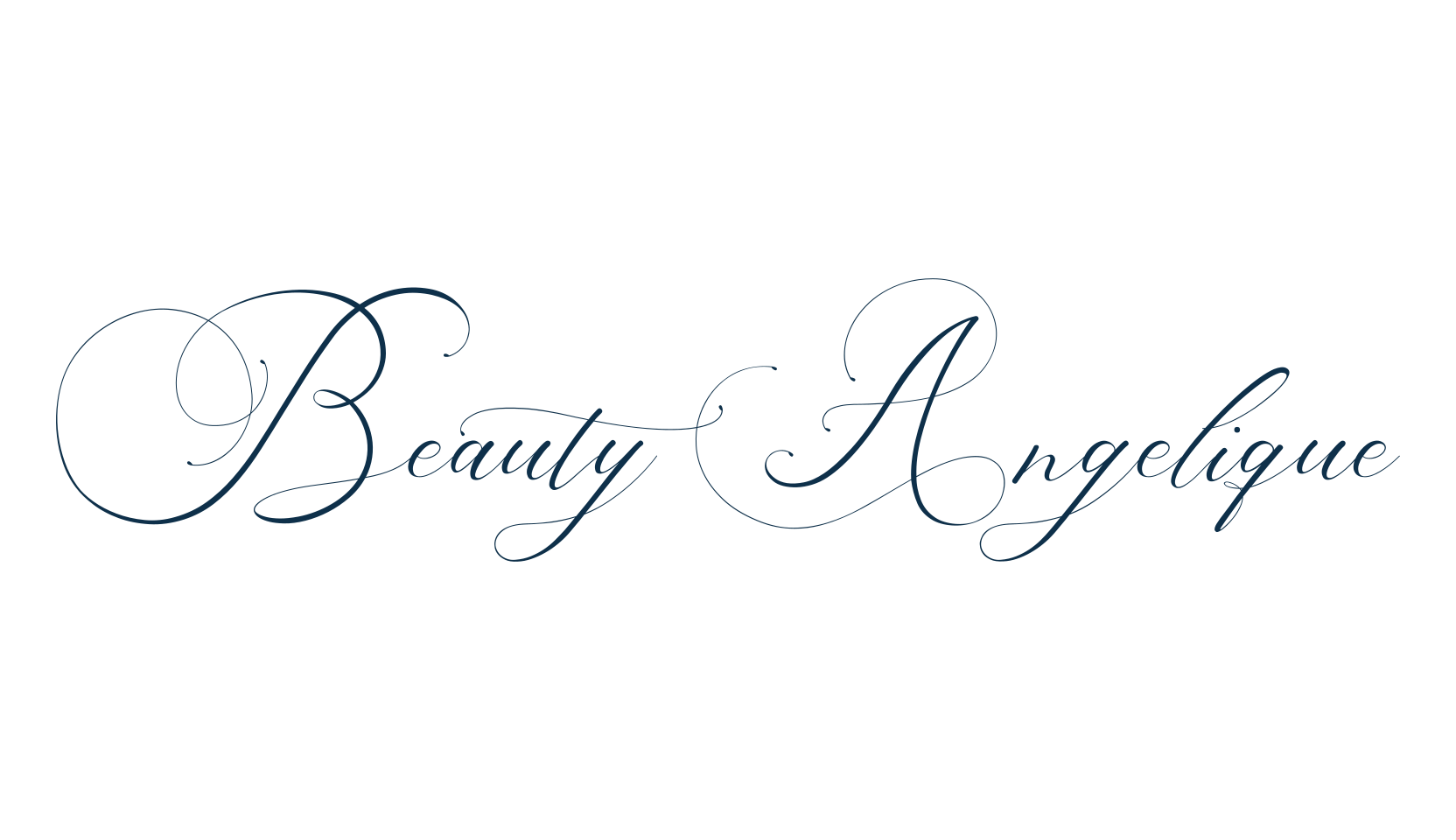 Beauty Angelique, calligraphy font preview