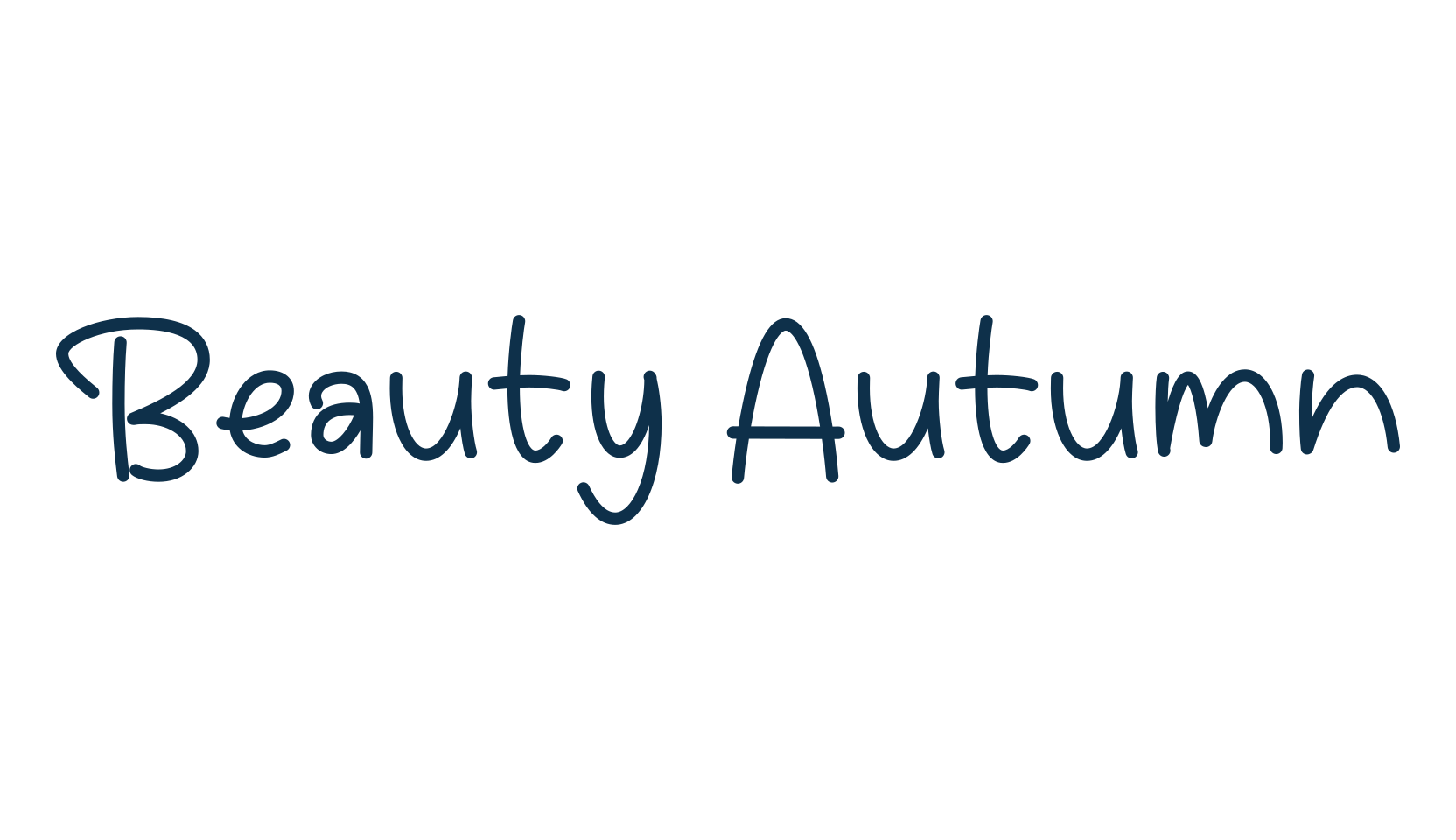 Beauty Autumn, handwriting font preview