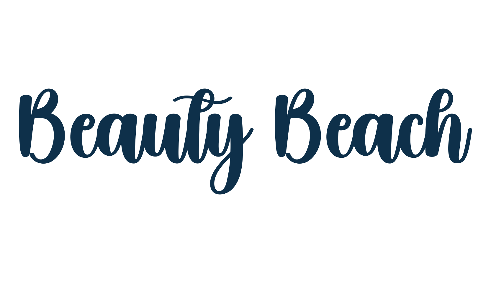 Beauty Beach, fancy decorative font preview
