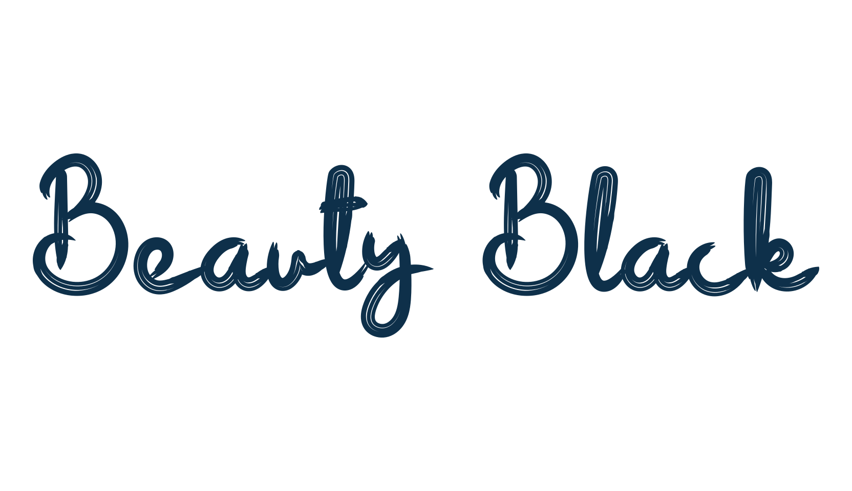 Beauty Black, script brush fancy decorative calligraphy font preview