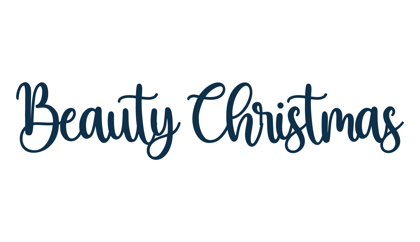 Beauty Christmas, fancy decorative font preview