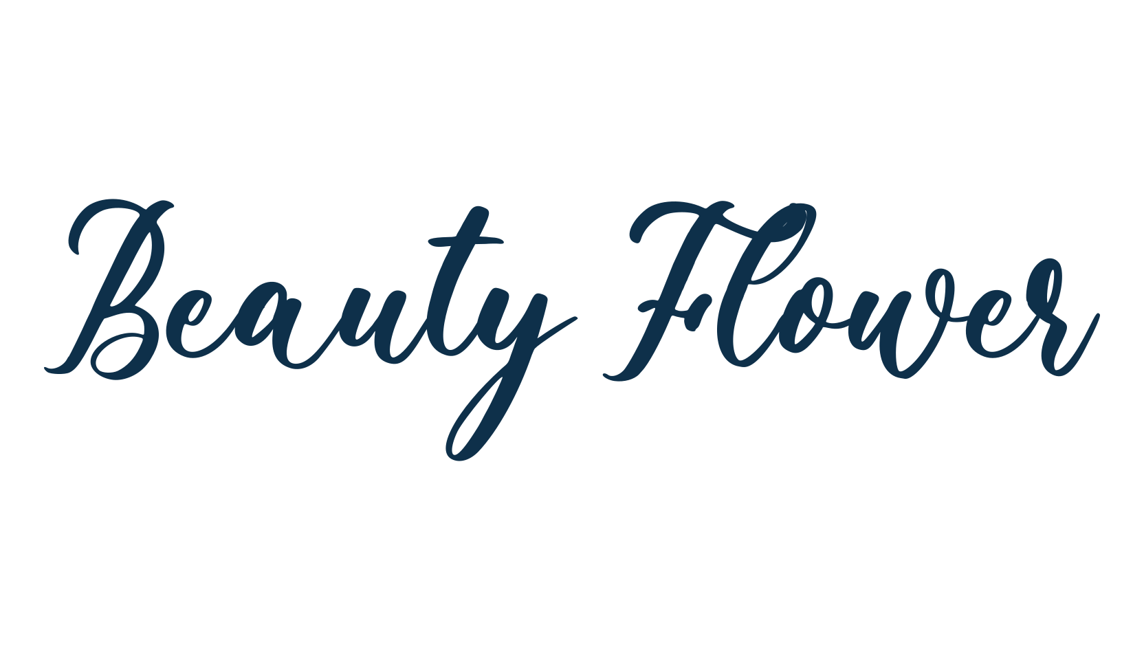 Beauty Flower (beauty-flower-3), script calligraphy fancy decorative font preview