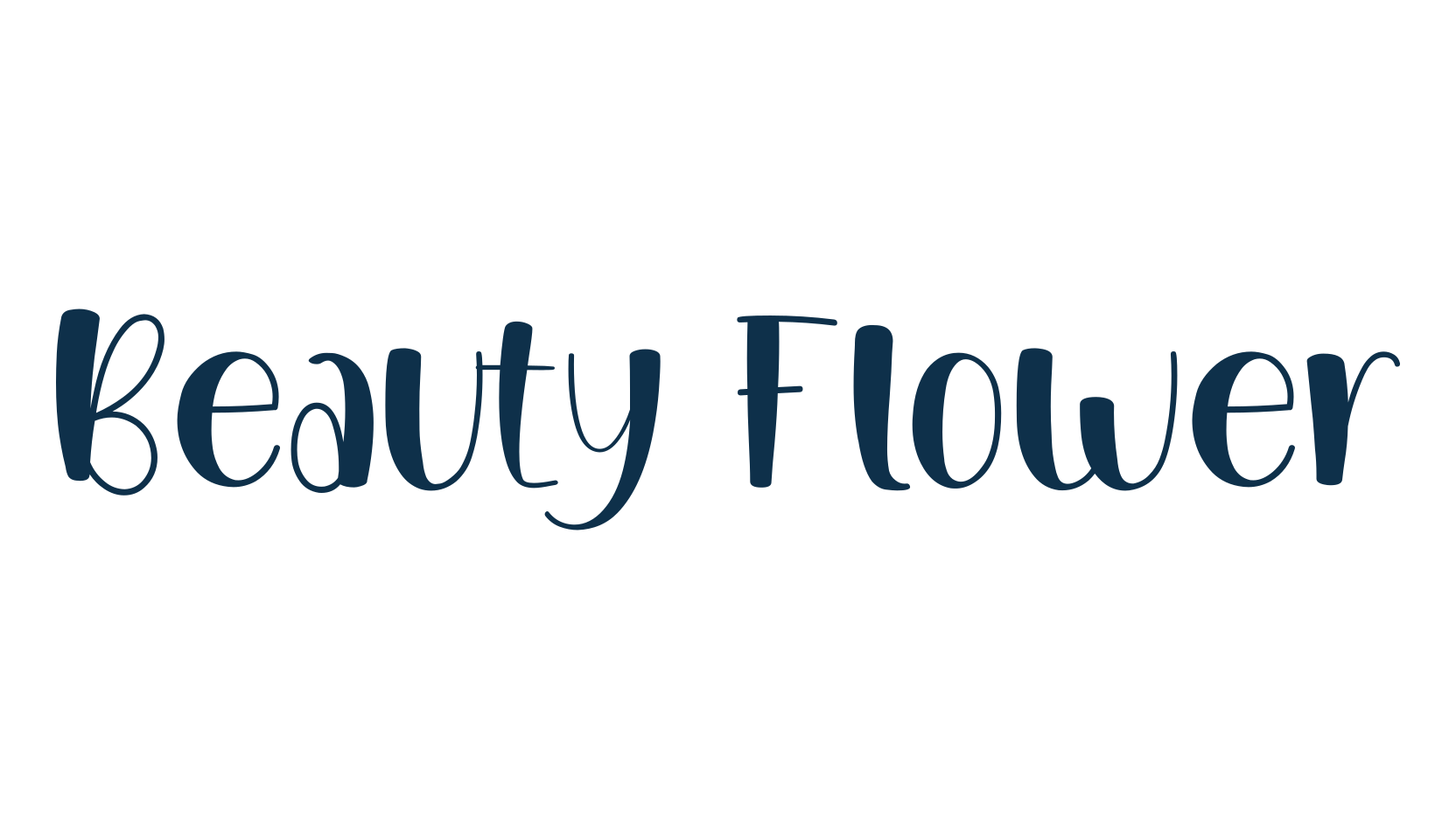 Beauty Flower, fancy cartoon decorative font preview