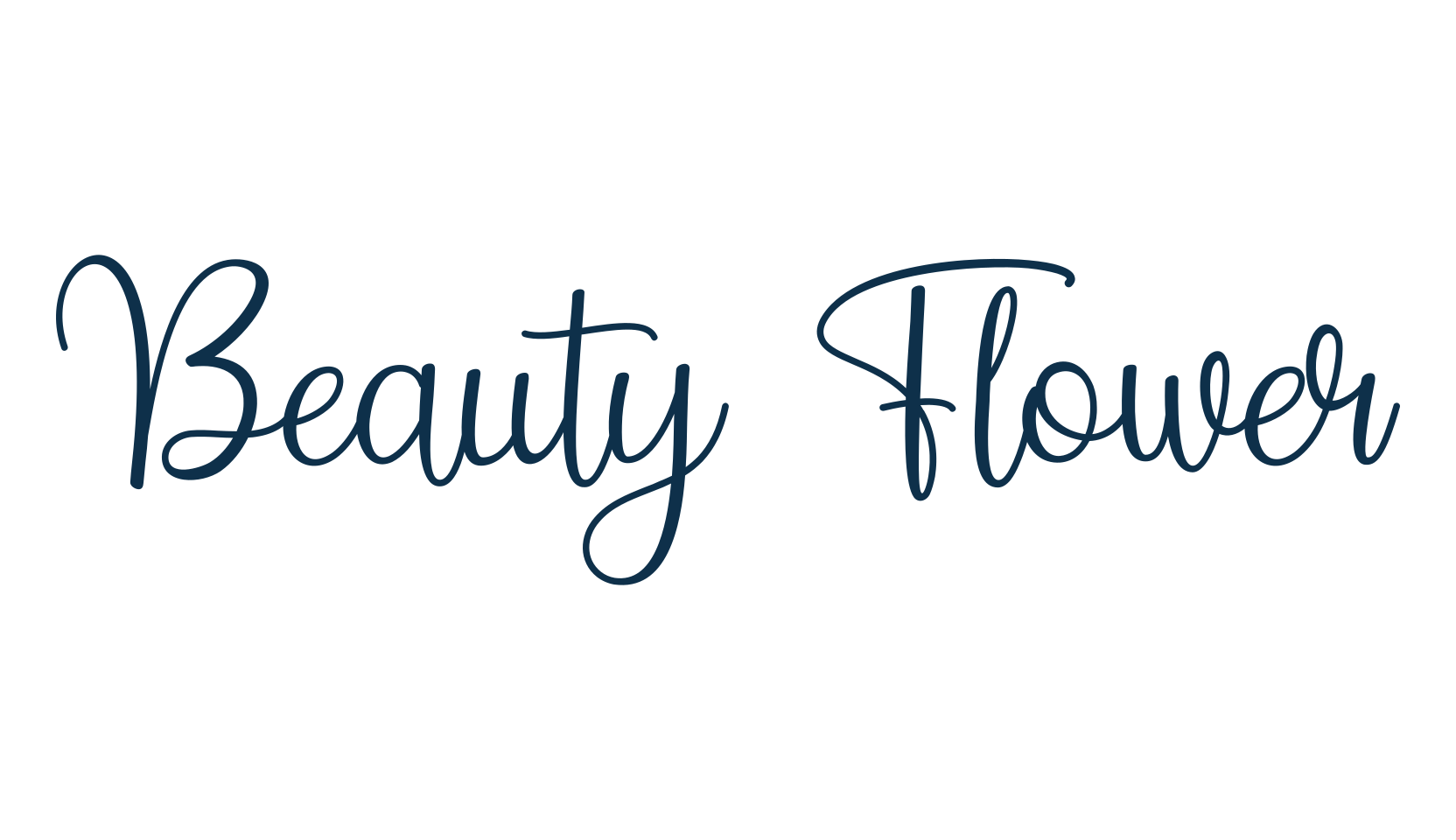 Beauty Flower (beauty-flower), script calligraphy fancy decorative font preview