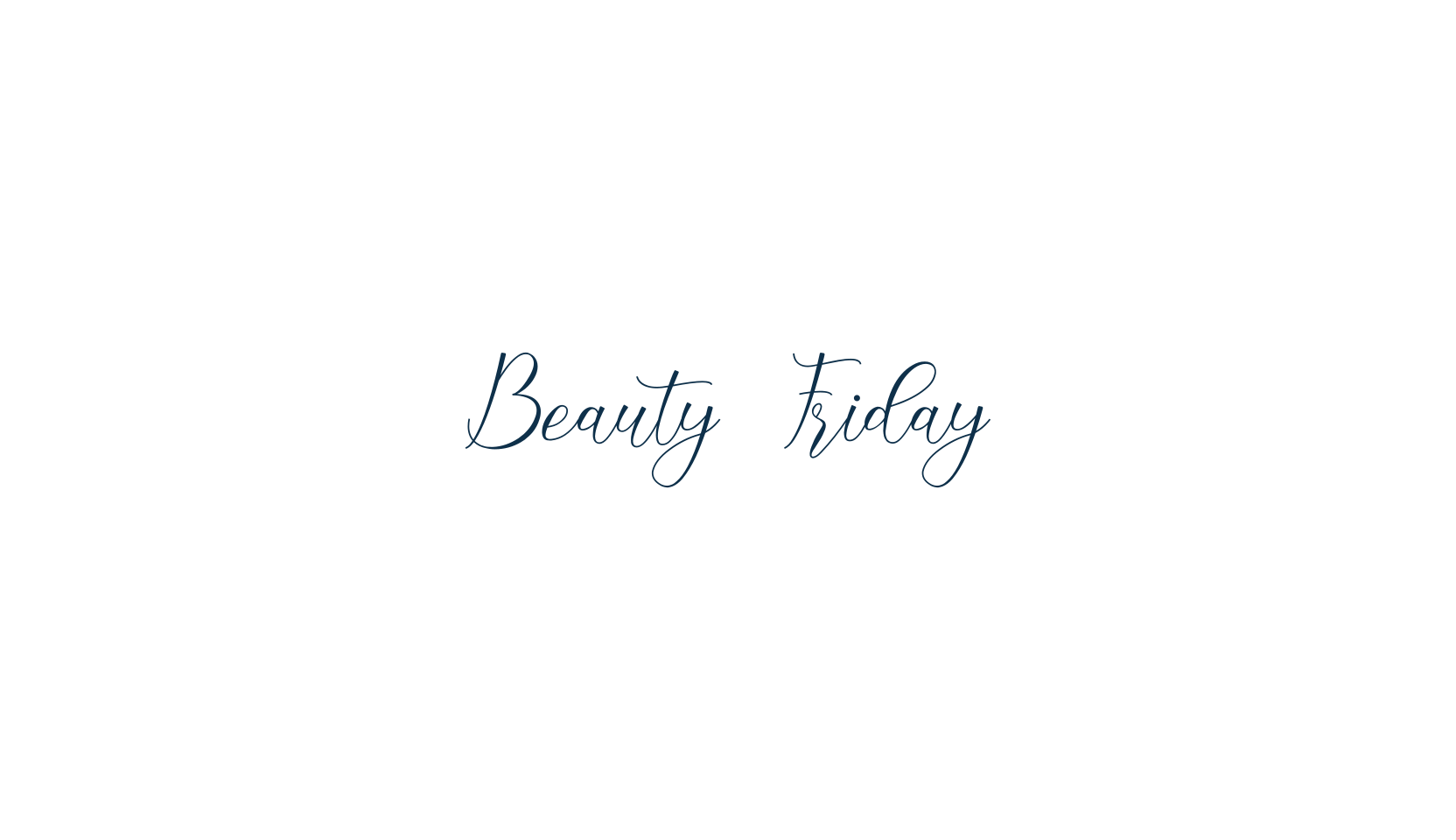 Beauty Friday, script calligraphy fancy decorative font preview