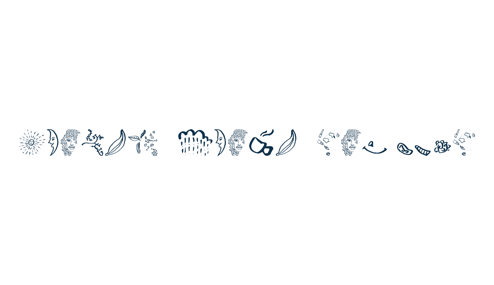 Beauty Heart Sans, brush font preview