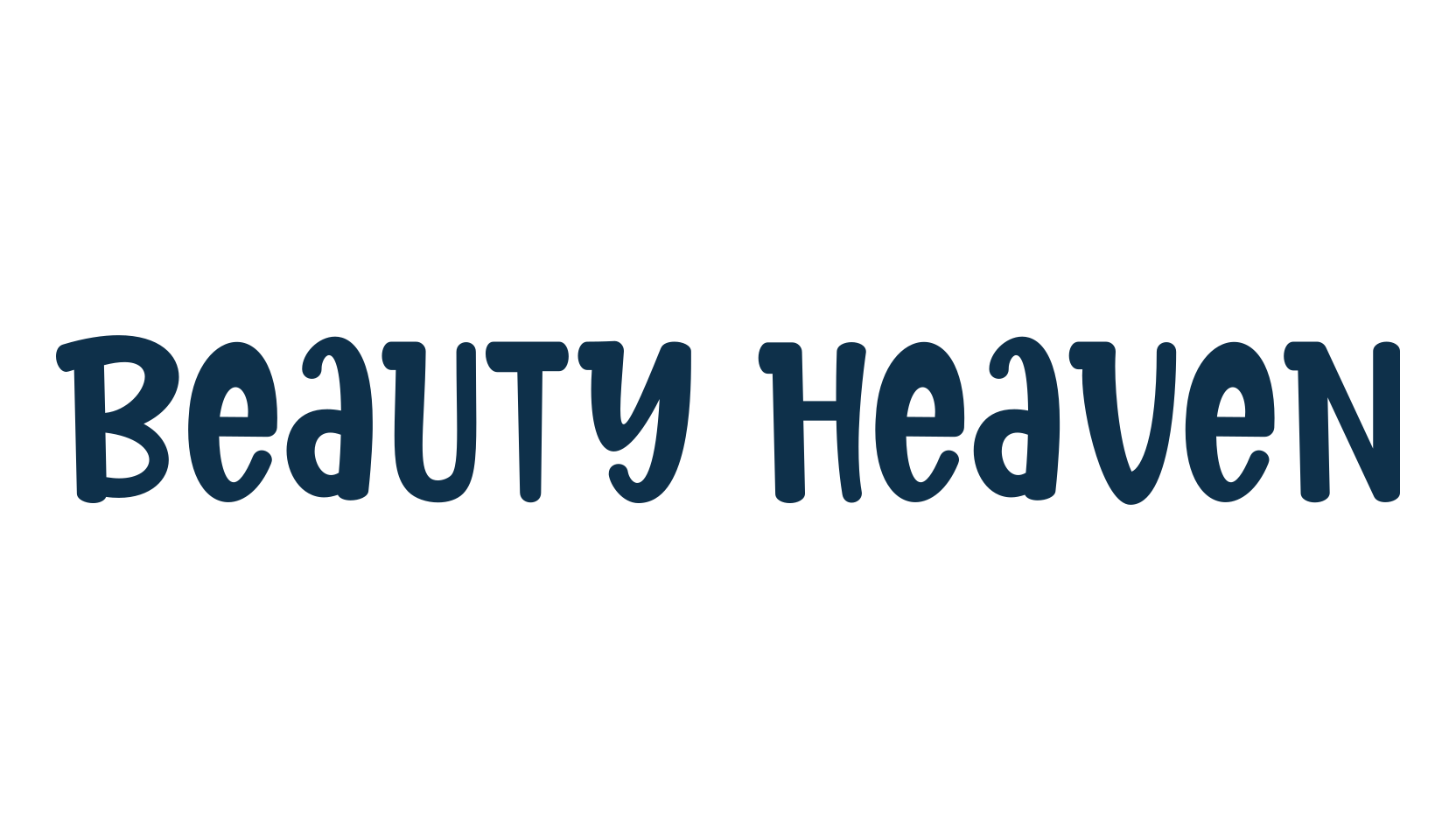 Beauty Heaven, fancy cartoon decorative font preview