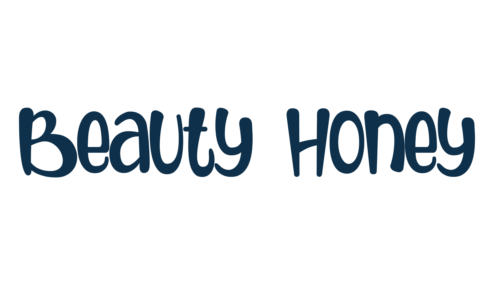 Beauty Honey, fancy cartoon decorative font preview