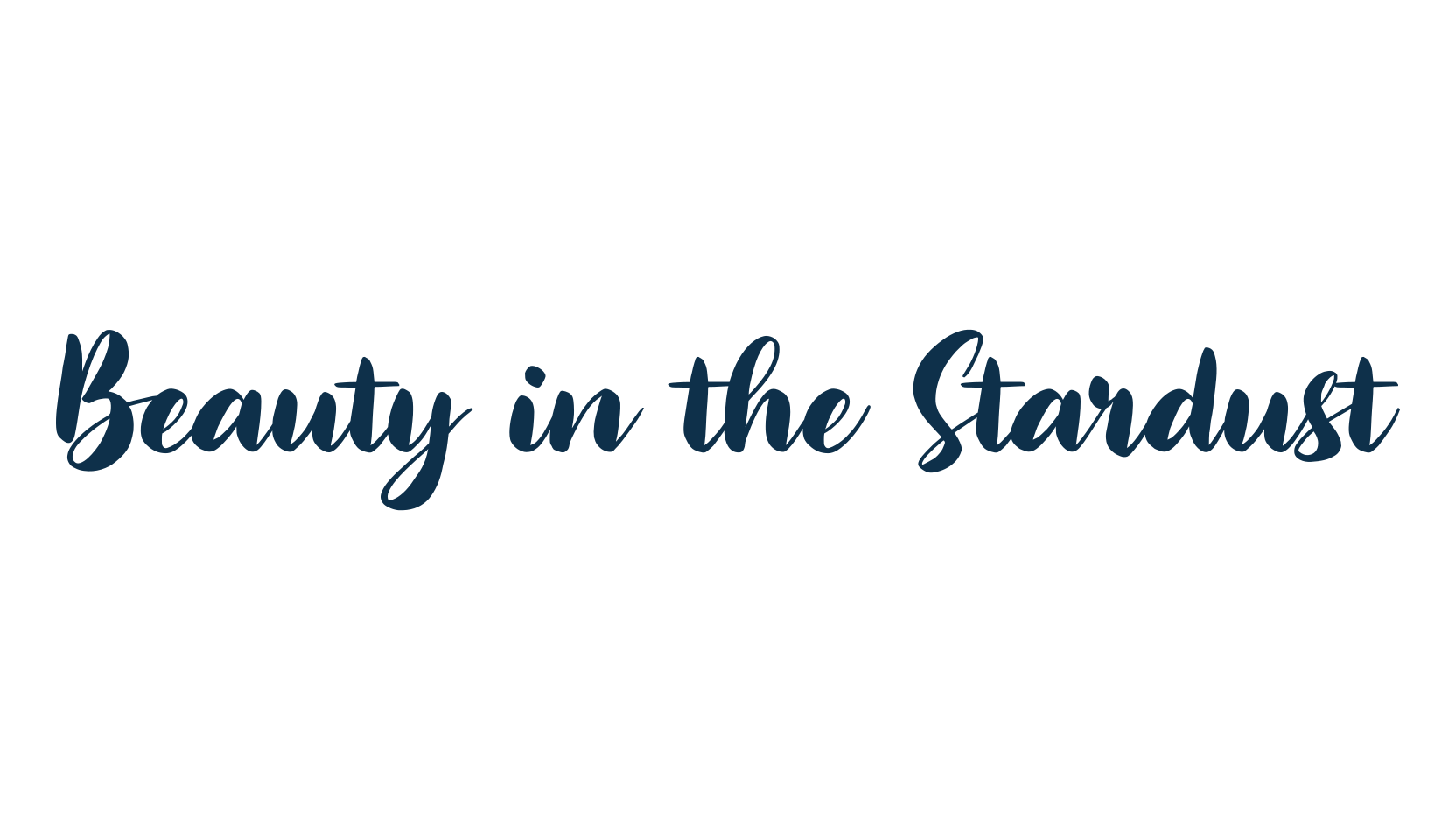 Beauty in the Stardust, display market font preview