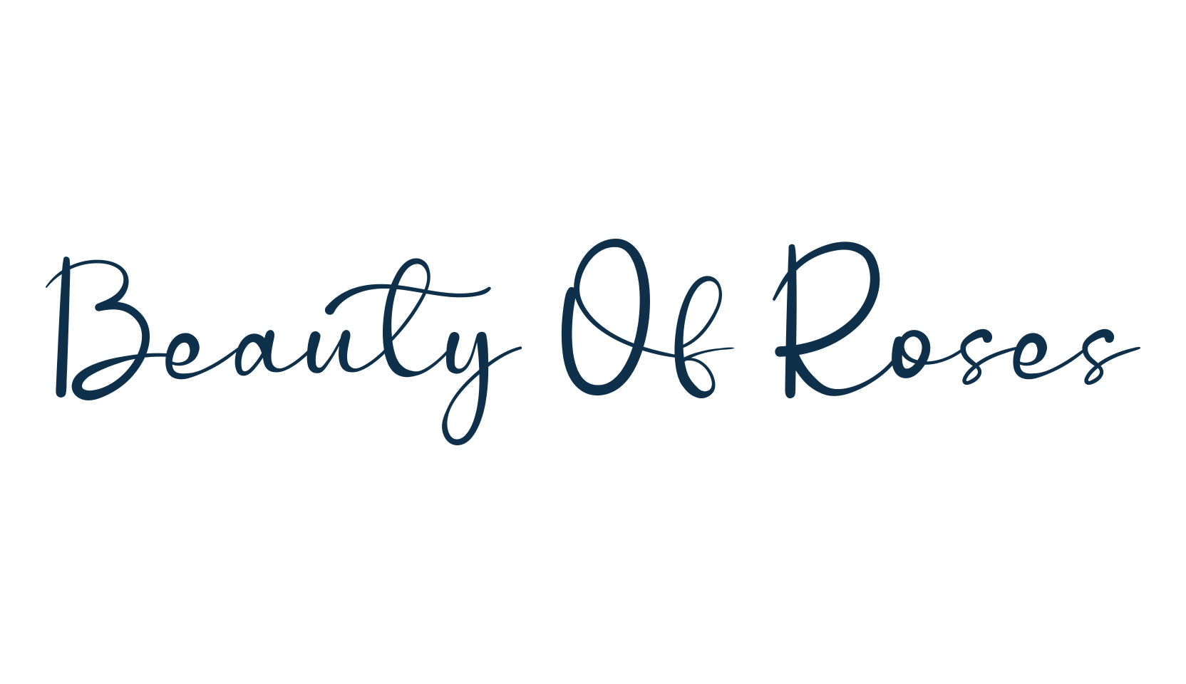Beauty Of Roses, script calligraphy fancy decorative font preview