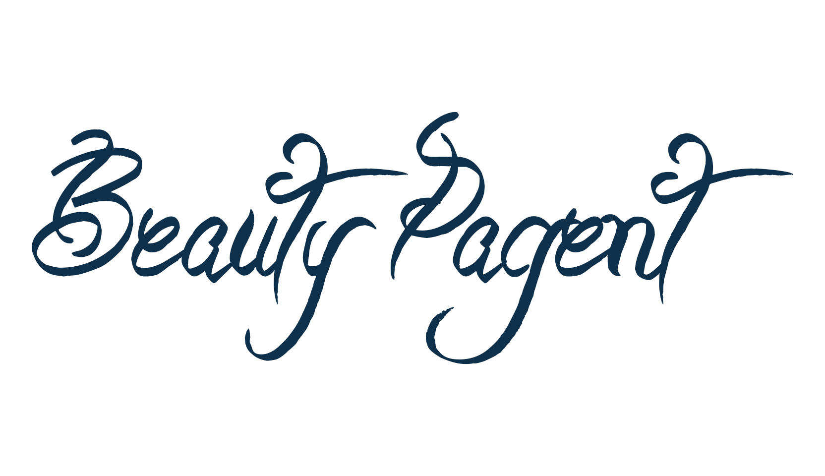 Beauty Pagent, script calligraphy fancy decorative font preview