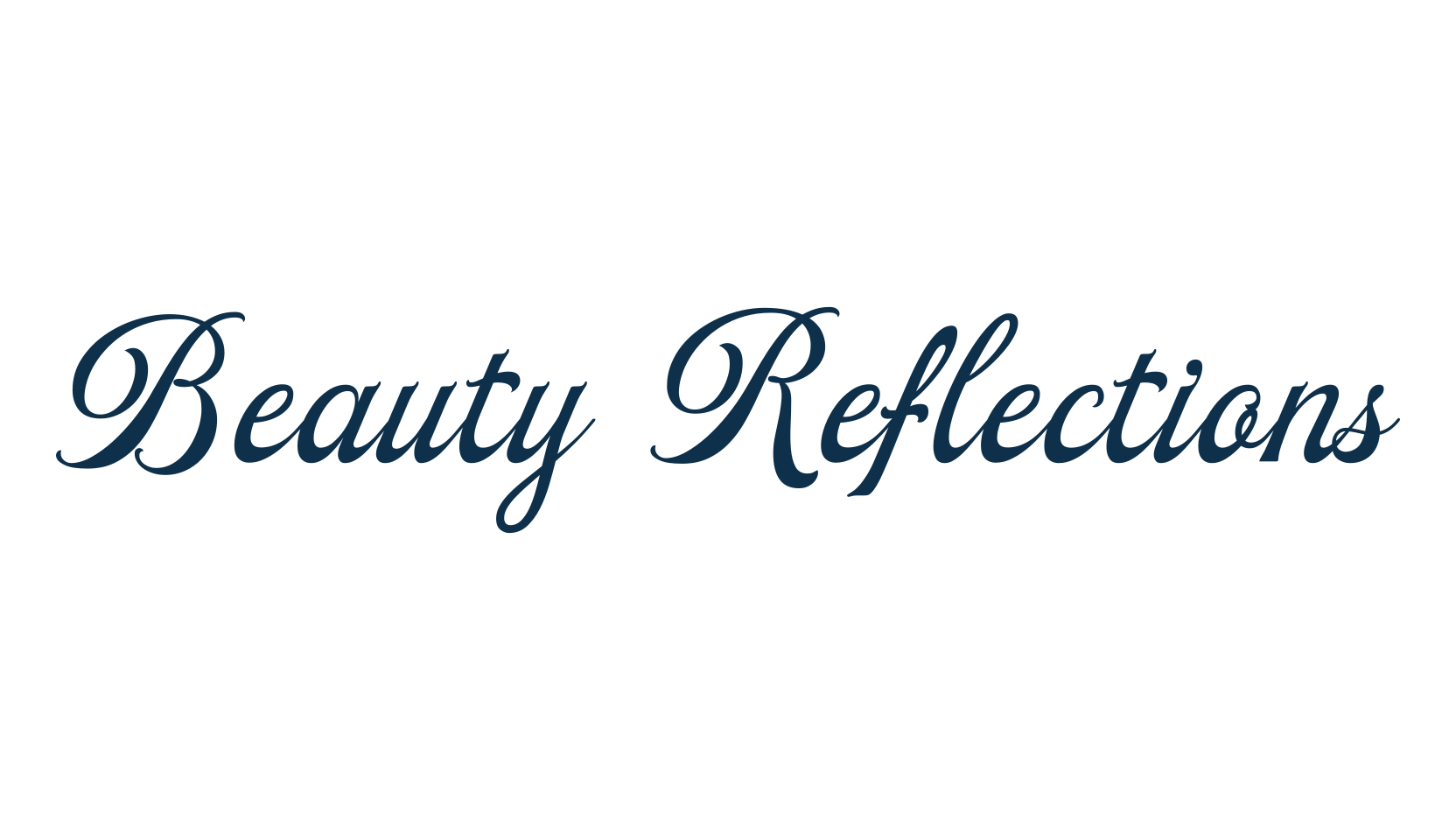 Beauty Reflections, calligraphy font preview