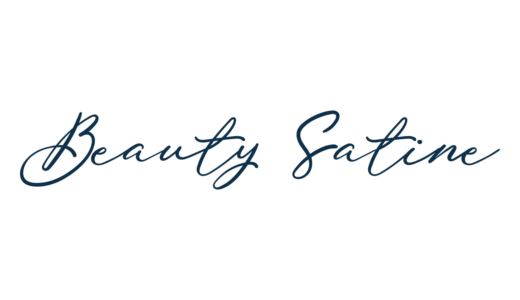 Beauty Satine, script handwritten fancy decorative calligraphy font preview