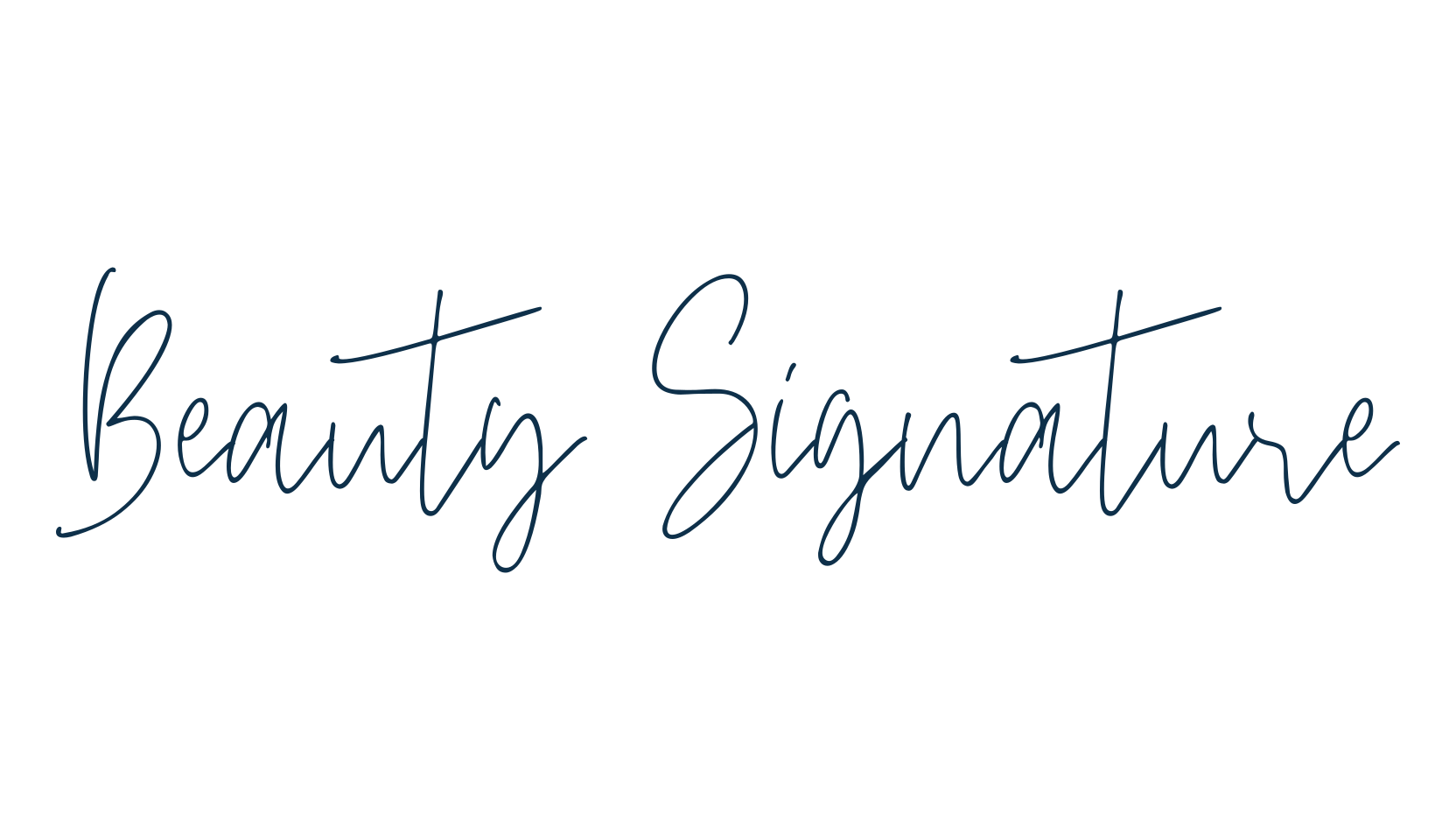 Beauty Signature, script handwritten fancy decorative calligraphy font preview