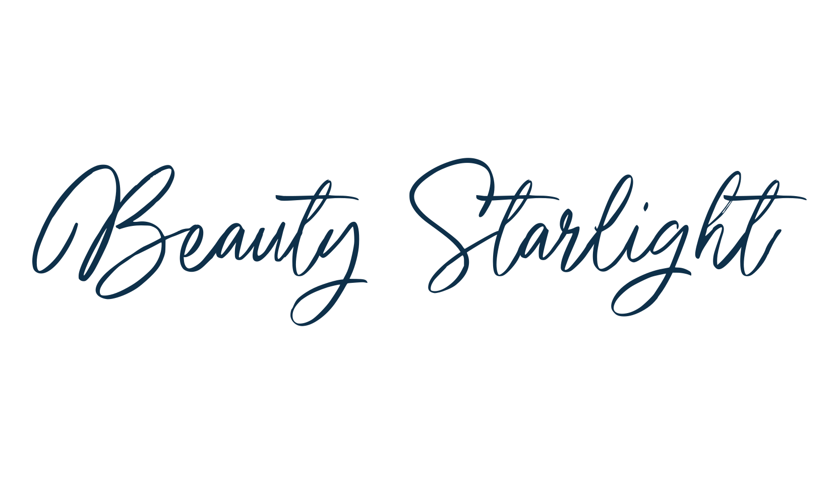 Beauty Starlight, script handwritten fancy decorative calligraphy font preview