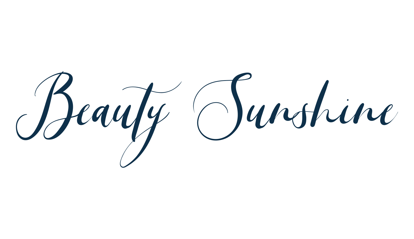 Beauty Sunshine, script calligraphy fancy decorative font preview