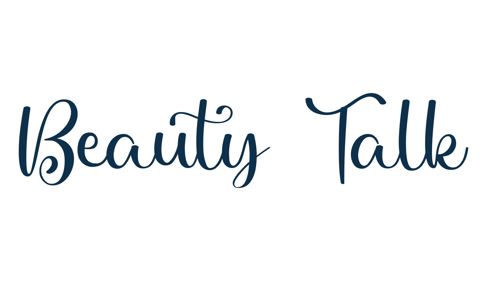 Beauty Talk, fancy decorative font preview