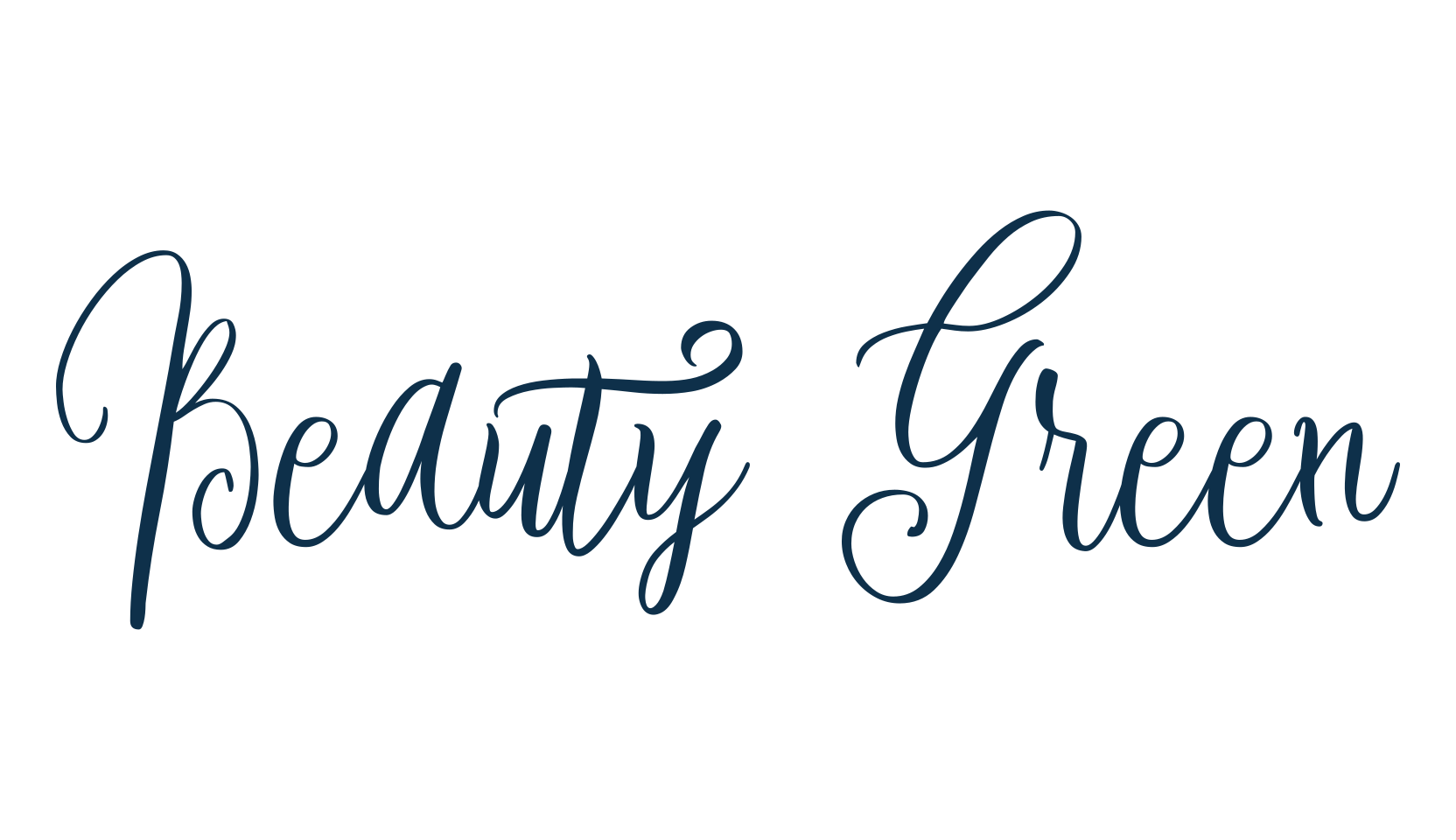 Beauty Green, script calligraphy fancy decorative font preview