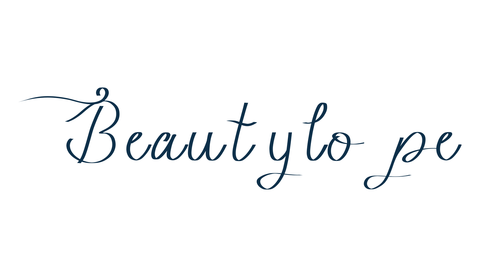 Beautylope, script handwritten fancy decorative calligraphy font preview