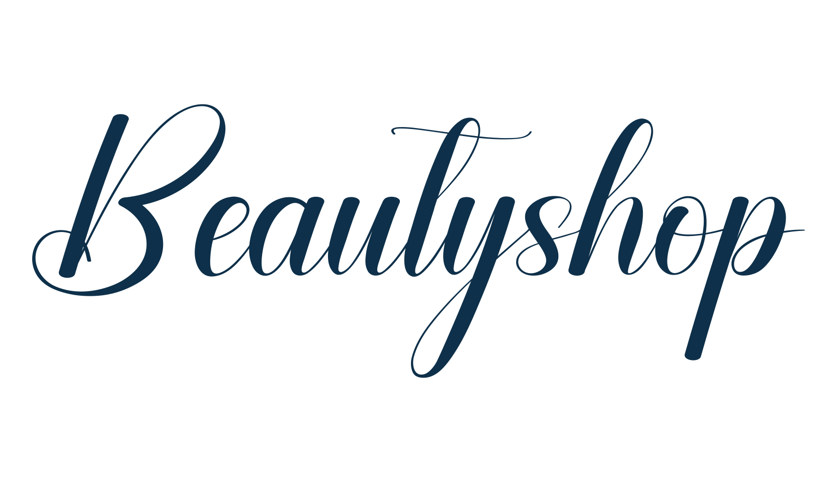 Beautyshop, fancy various decorative script calligraphy font preview