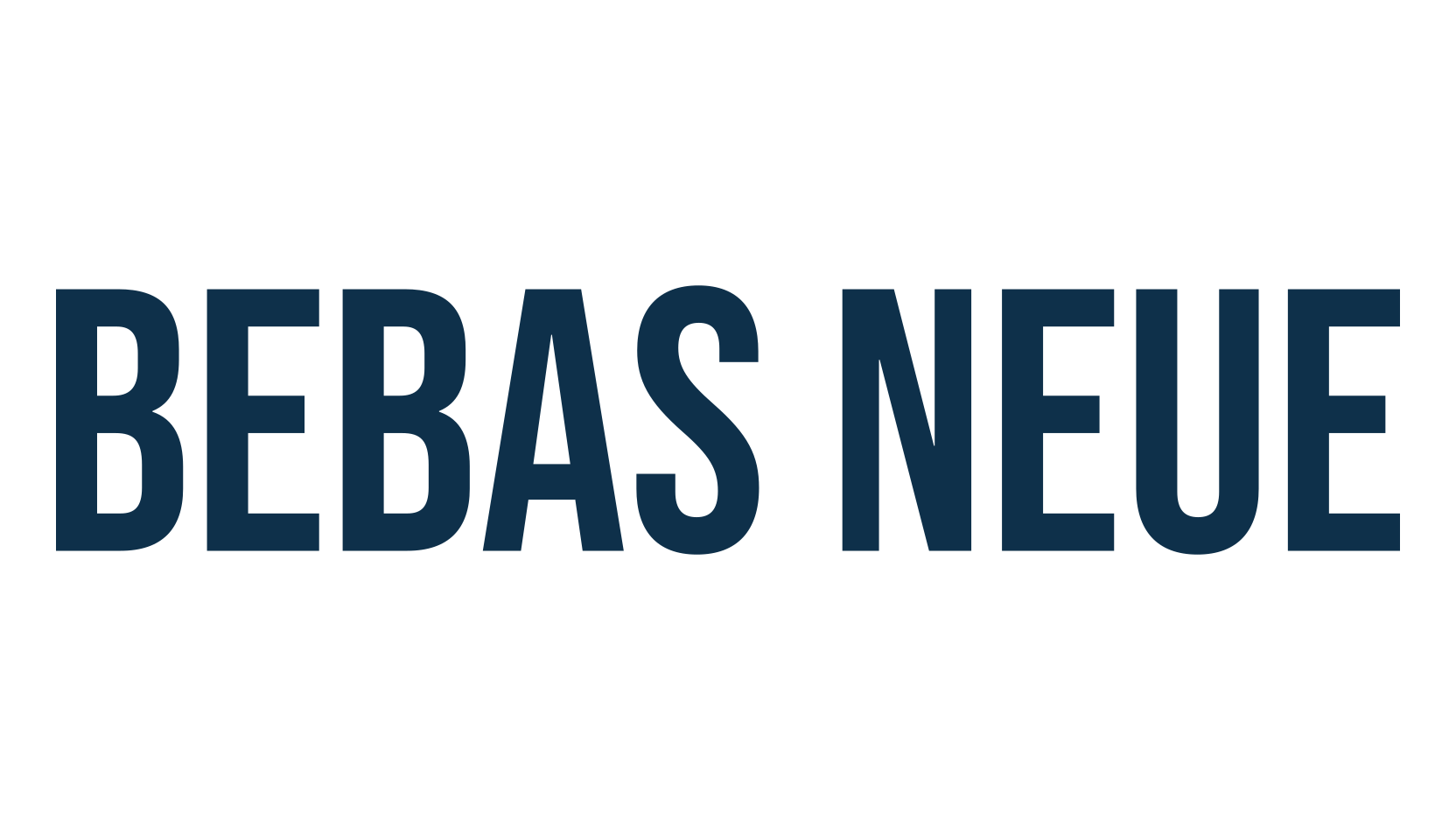 Bebas Neue, sans serif font preview