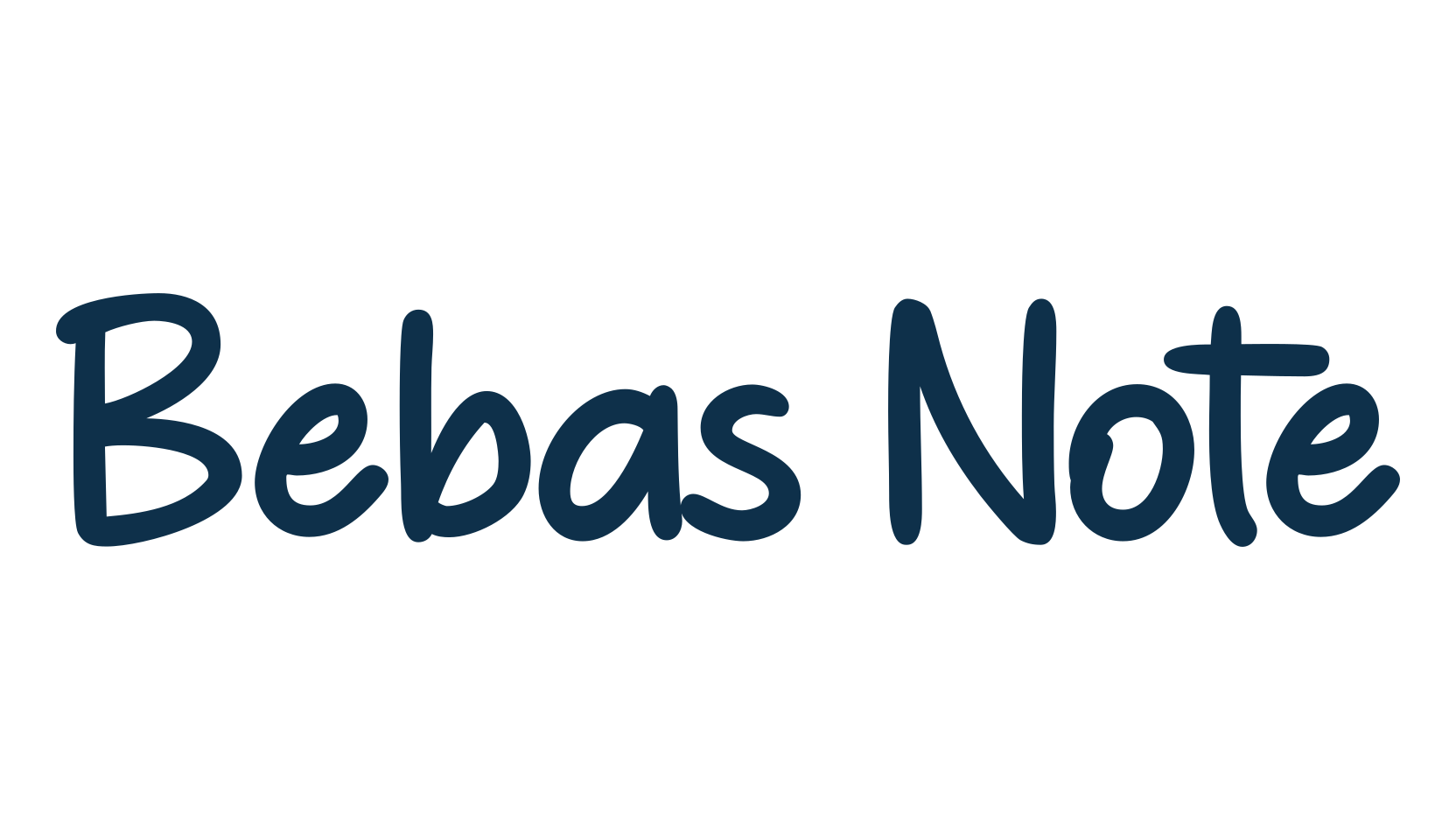 Bebas Note, script handwritten fancy decorative calligraphy font preview