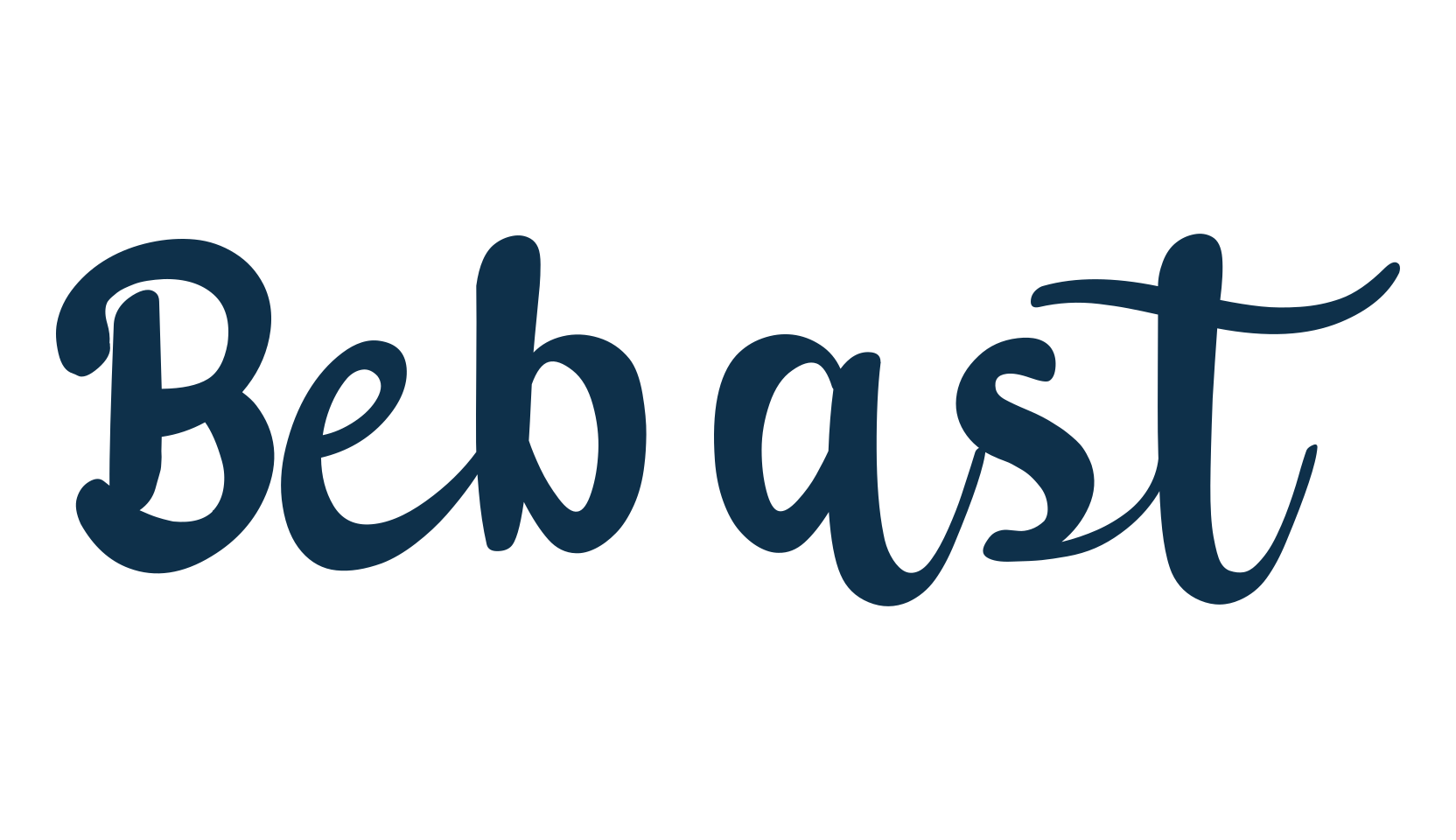 Bebast, calligraphy font preview