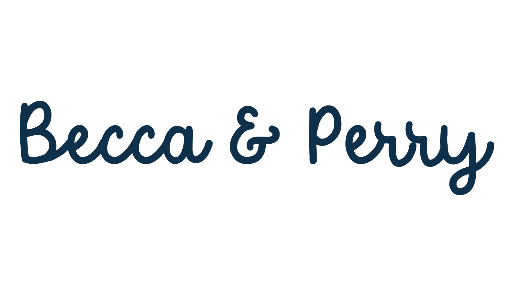 Becca & Perry, various font preview